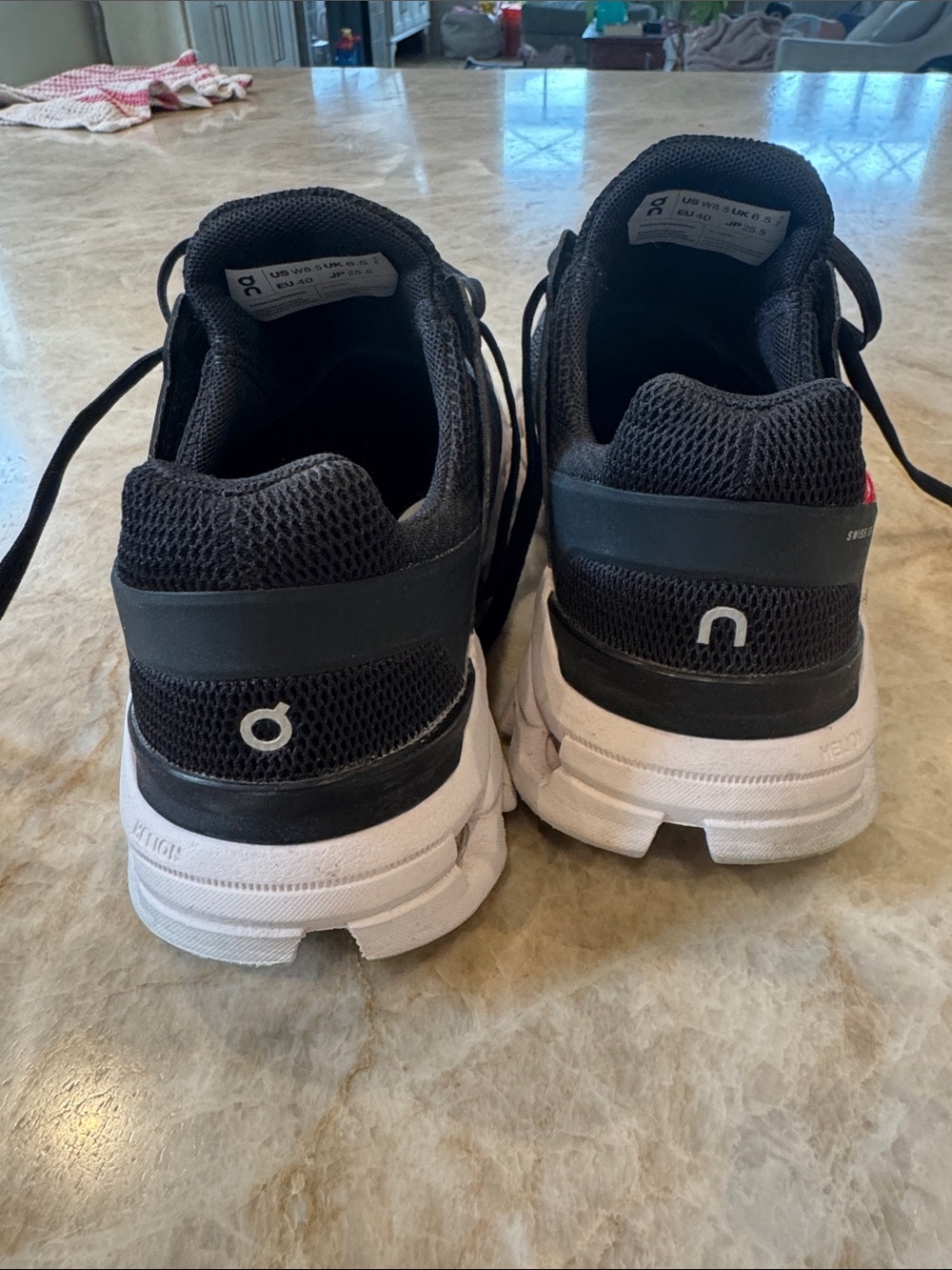 On Running Women's Black Athletic Running Shoes - Picture 3 of 4
